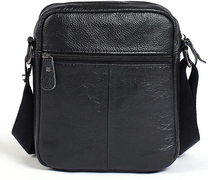 Сумка мужская зернистая Vintage 14704 Черная Киев - изображение 3