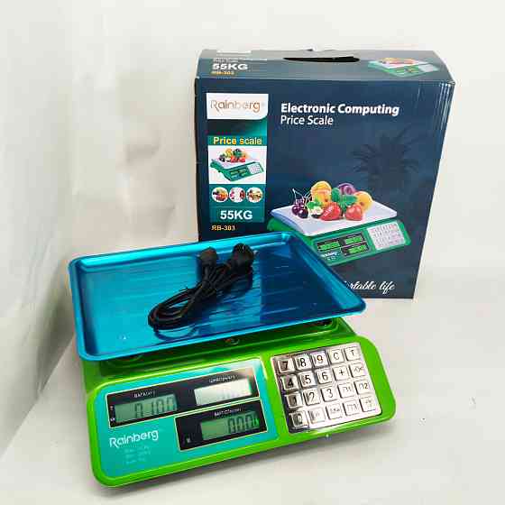 Весы товарные до 50 кг Rainberg, Электро весы напольные для торговли торговые бытовые до 50 кг UH-66 Львов