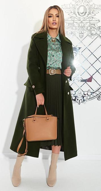 Лаконічне пальто з красивою фурнітурою (42) Київ - фото 6