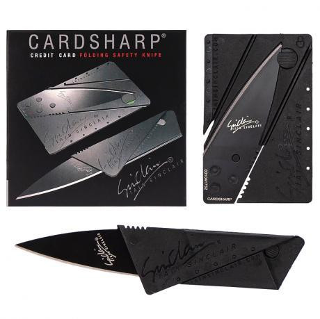 Ніж складаний кишеньковий кредитка 8,5*5,5см, лезвие 6см X1-232 Полтава - фото 1