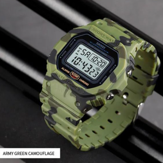 Часы наручные SKMEI 1628CMGN, CAMO GREEN, 10258 Днепр