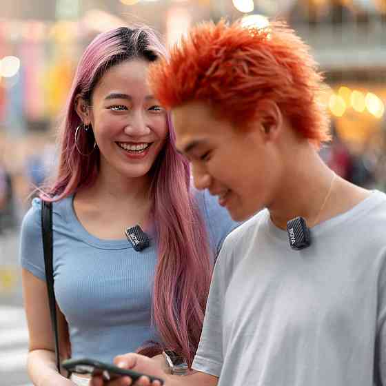 Мікрофон подвійний бездротовий / рекордер з ШІ шумозаглушенням для телефону камери Type-C BOYAMIC 2-01 SBR Київ