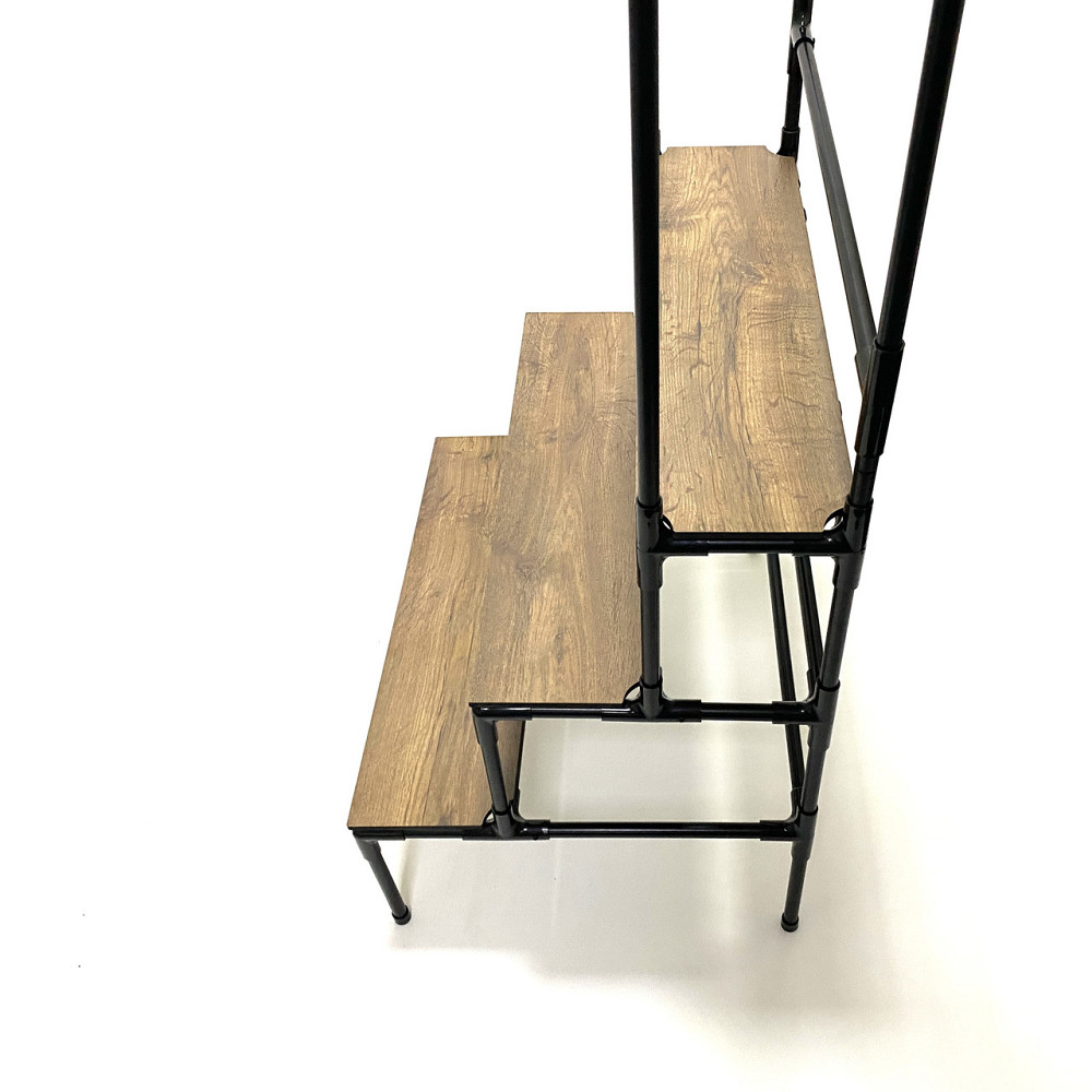 Ступінчаста підставка для рослин Barva, висока підлогова металева етажерка з підвісами для кашпо баг Бориспіль - фото 5