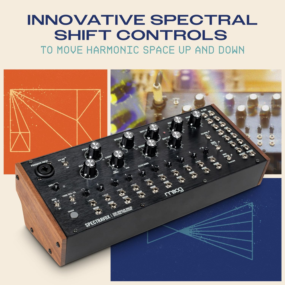 Напівмодульний аналоговий спектральний процесор MOOG Spectravox | Аналоговий вокодер, 10 CV-фільтрів, VCO, LFO, Eurorack, вихід Київ - фото 5