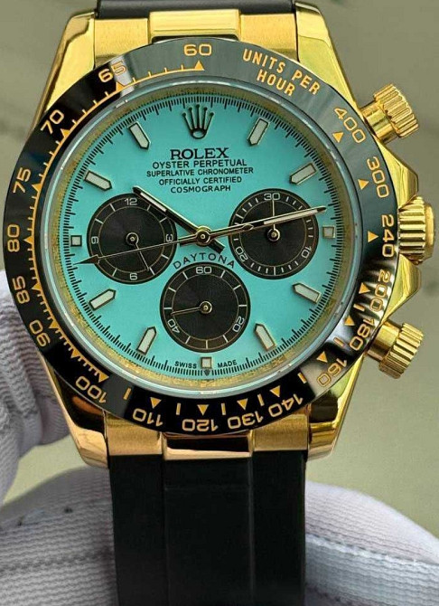 Швейцарський чоловічий годинник Rolex Daytona Yellow Gold Daytona Tiffany. Київ - фото 8