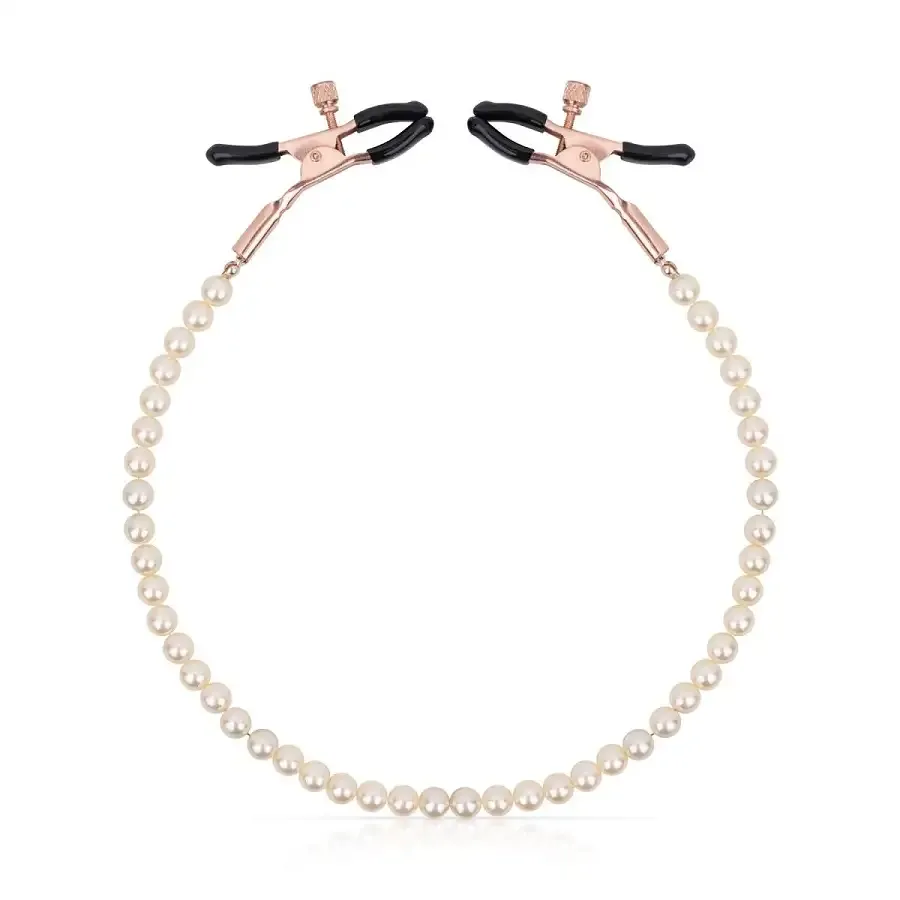 Затискачі для сосків з перлинним ланцюжком Rosy Gold - Nipple Clamps Pearls Львов - изображение 5