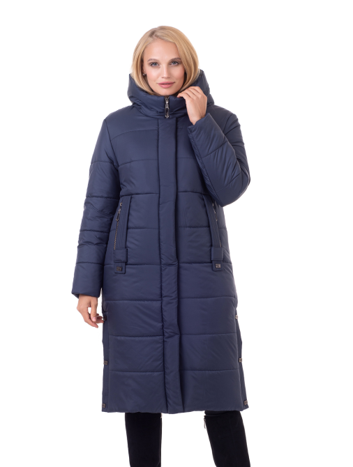 Пуховик довгий жіночий зимовий без хутра Київ - фото 1