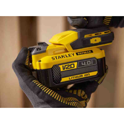 Дрель Stanley угловая FATMAX® V20, Li-lon 18V, 45 Нм, 0-600 / 1900 об/мин (без АКБ и ЗУ) (SFMCD750B) Винница - изображение 7