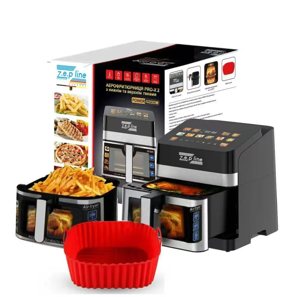 Мультифункциональная аэрофритюрница Zepline ZP-00343 на 13 л 4200 Вт Коломия - фото 1