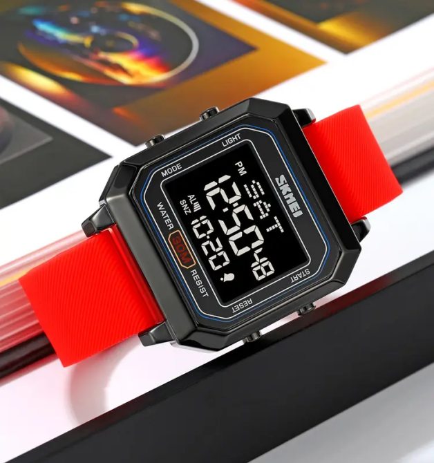 Часы мужские спортивные наручные Skmei 2150 Красный Винница - изображение 5