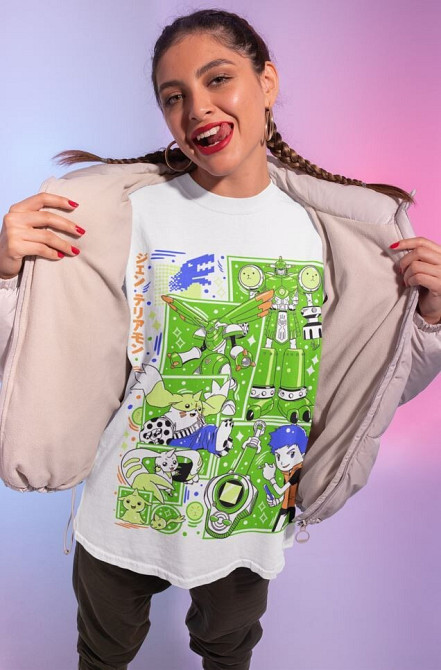 Футболка з аніме принтом Аніме Вінтаге Спекіал Манга оверсайз (S/M/L) Чорний AnimeJ1056 Дніпро - фото 3