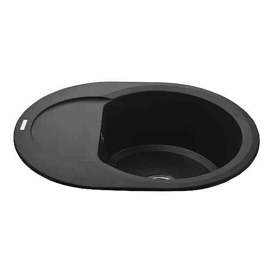 Гранітна мийка Globus Lux MORAINE чорний 600х470 мм-А0001 Київ