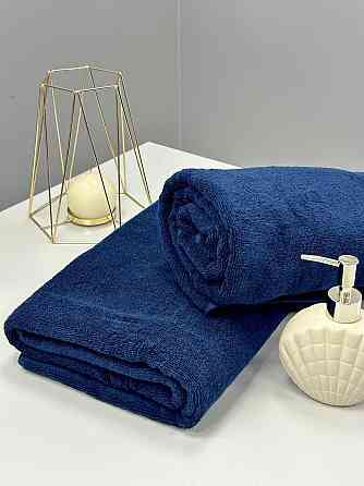 Полотенце банное Ideal Textile махровое 100х150 см (56860335) Темно-синій Черновцы