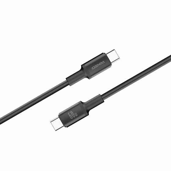 Кабель Winso Pro Type-C to Type-C 60W TPE 1,2м чорний Львів