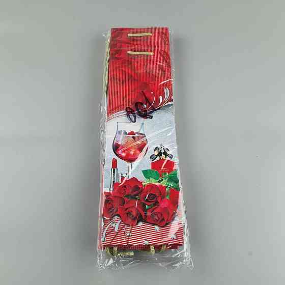 Пакет паперовий подарунковий під пляшку 12/9/36 (артBUT-01) (12 шт.) Харків