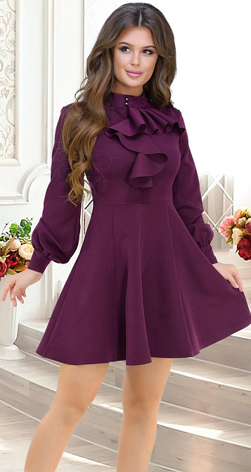 Красивое платье с расклешенной юбкой (44) Киев - изображение 1