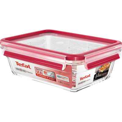Пищевой контейнер Tefal Masterseal Glass Red 1.3 л (N1041010) Винница