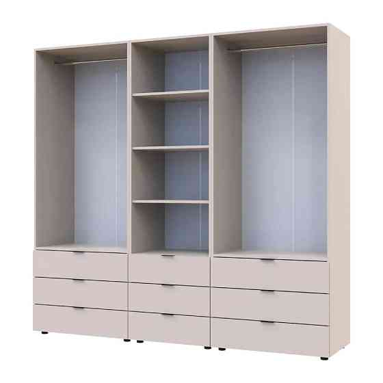 Шафа для одягу Doros Гелар Кашемір 2+2ДСП з пеналом 215х49.5х203.4 (DRS-011918) Львів