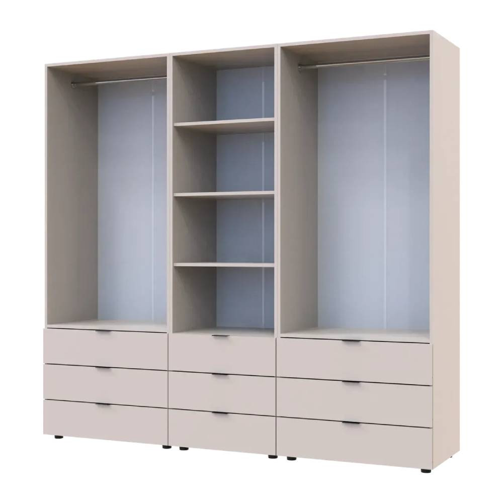 Шафа для одягу Doros Гелар Кашемір 2+2ДСП з пеналом 215х49.5х203.4 (DRS-011918) Львів - фото 4