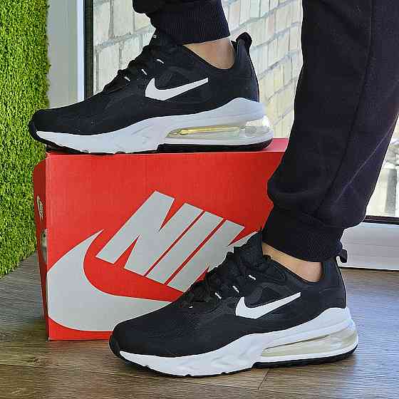 Кросівки N!ke 270 Сіточка Чоловічі Чорні Найки з Амортизацією Літні (розміри: 41,42,43,44,45) Відео Огляд Дніпро