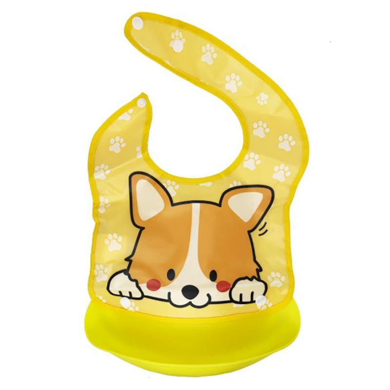 Детский слюнявчик Трактор MGZ-0602(Orange Dog) со съемным карманом Винница - изображение 1