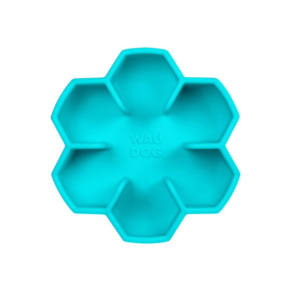 Миска для повільного харчування WAUDOG Silicone, 450 мл, блакитний Київ - фото 3