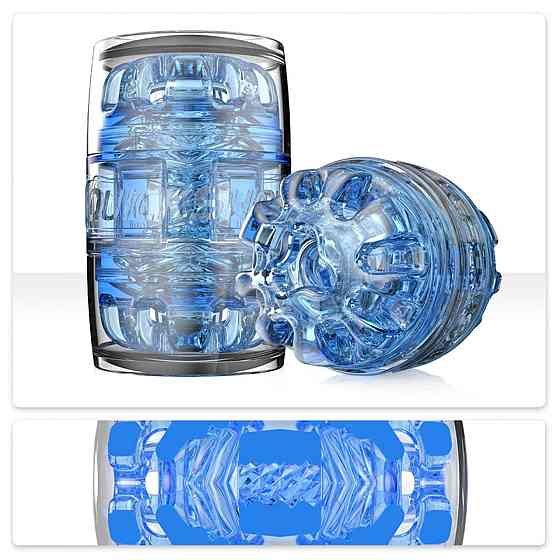 Мастурбатор Fleshlight Quickshot Turbo Blue Ice, компактный, сквозной, подойдет для пар и минета Sex Aura Киев