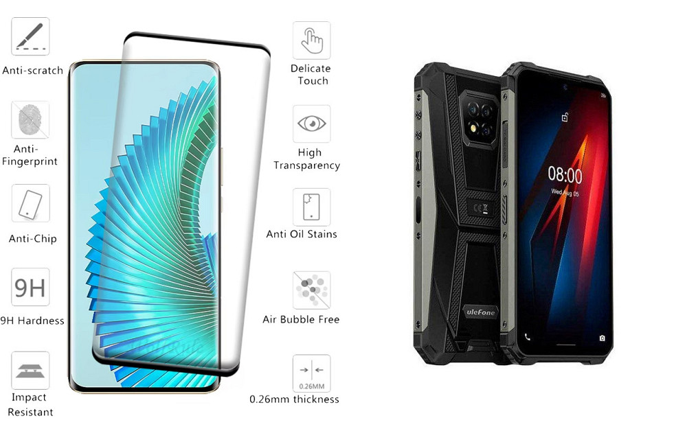 Захисне скло HyperGlass Pro для Ulefone Armor 8 Pro – максимальна чутливість та захист Київ - фото 2