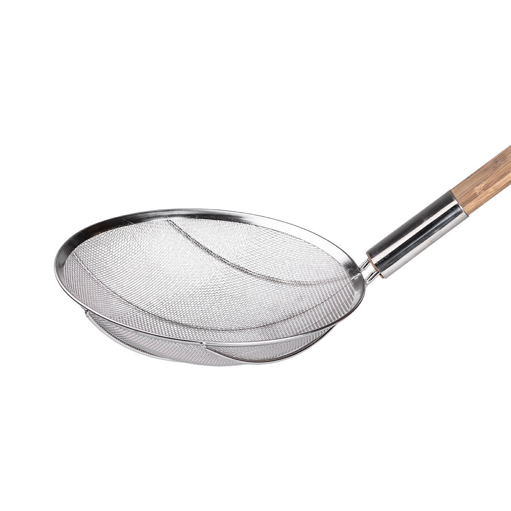 Zhongjing Шумівка "павук" з дерев'яною ручкою Ø 28 см для фритюру та вока HP-19-19-28CM Киев - изображение 5