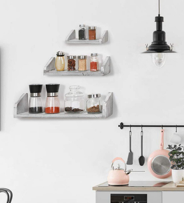 Настінна полиця "Мердека 42" шеббі Миколаїв - фото 4