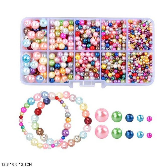 Набір для творчості "Бісер" 1194-26 намистини, гумка, пластикова коробка Вінниця - фото 1