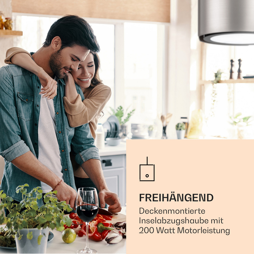 Вытяжка Skyfall Smart Island Ø45см рециркуляционная 402м³/ч LED серебристый (Германия, читать описание) Ровно - изображение 2