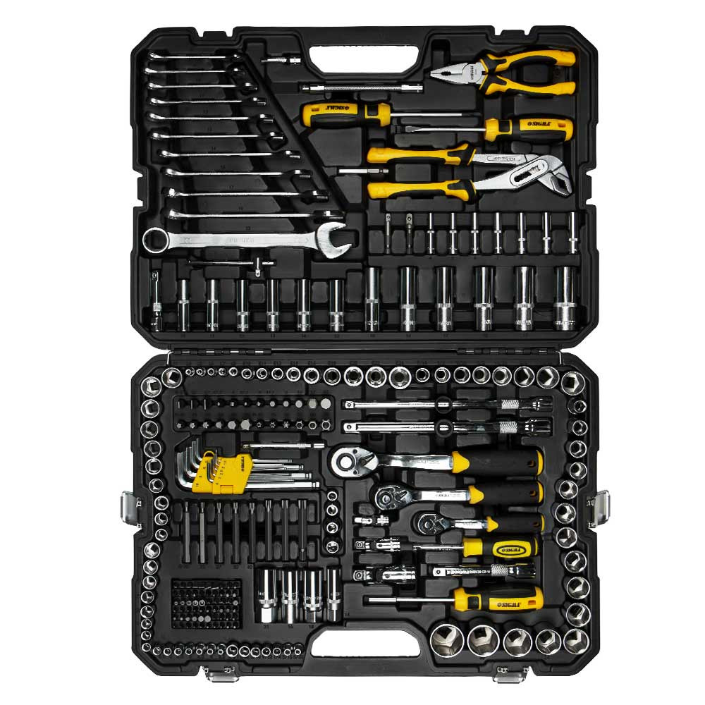 Sigma Набор насадок торцевых и биты, ключей, инструментов ¼" ⅜" ½" 233шт CrV SIGMA (6003871) Коломия - фото 7