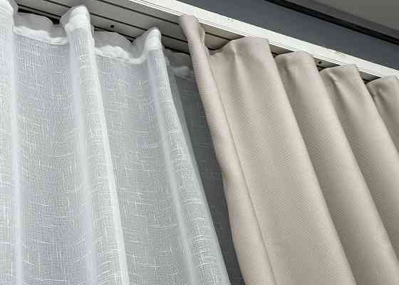 Преміальна тканина рогожка для штор “TERRA LUXE” колір попелястий 1859ш Київ