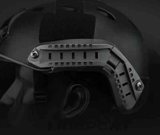 Рельсовое крепление на шлем каску FAST Планка Черный Винница