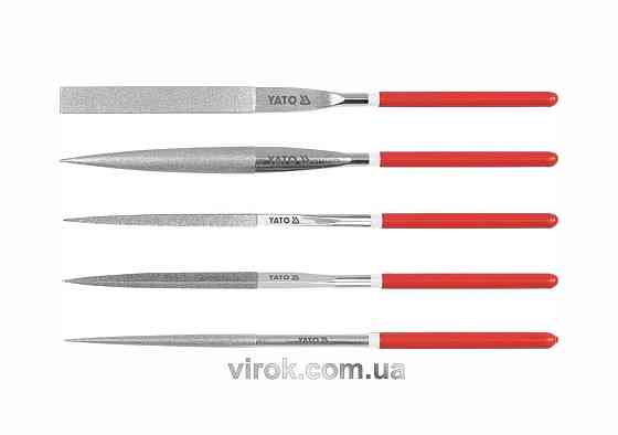 Надфіль алмазний YATO Набір. 5х180х70мм 5пр. [10/100] Одеса