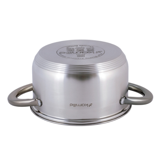 Каструля нержавіюча сталь 2л з кришкою порожнисті ручки 4921 KAMILLE Житомир - фото 6