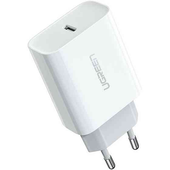 Зарядний пристрій UGREEN CD137 Fast Charging Power Adapter with PD 20W EU (White) (UGR-60450) Киев