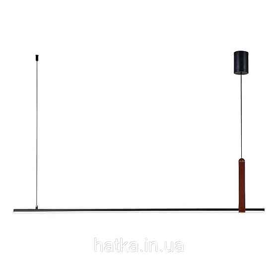 Светодиодный подвесной светильник G 2810/1100 44W Черный+Искусственная кожа Киев