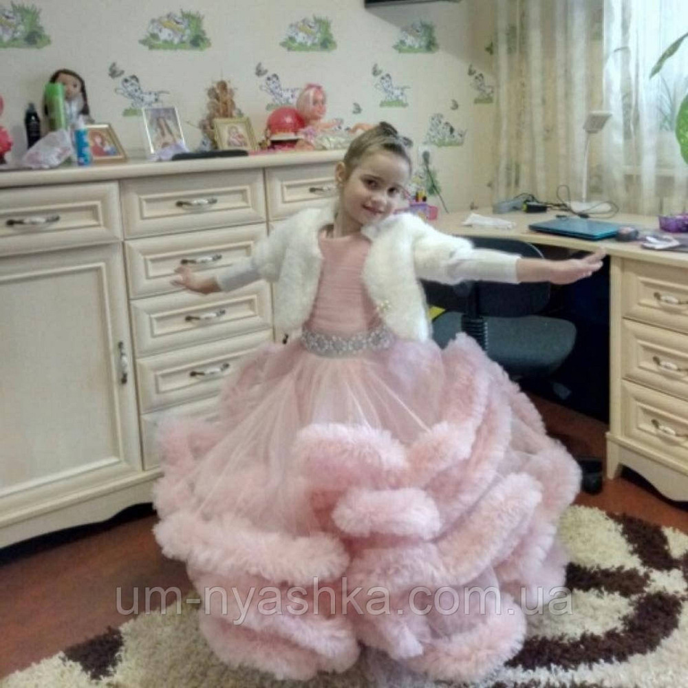 Пышное платье Облачко ПУДРОВОЕ на 4-5, 6-7, 8-9 лет Кривой Рог - изображение 3