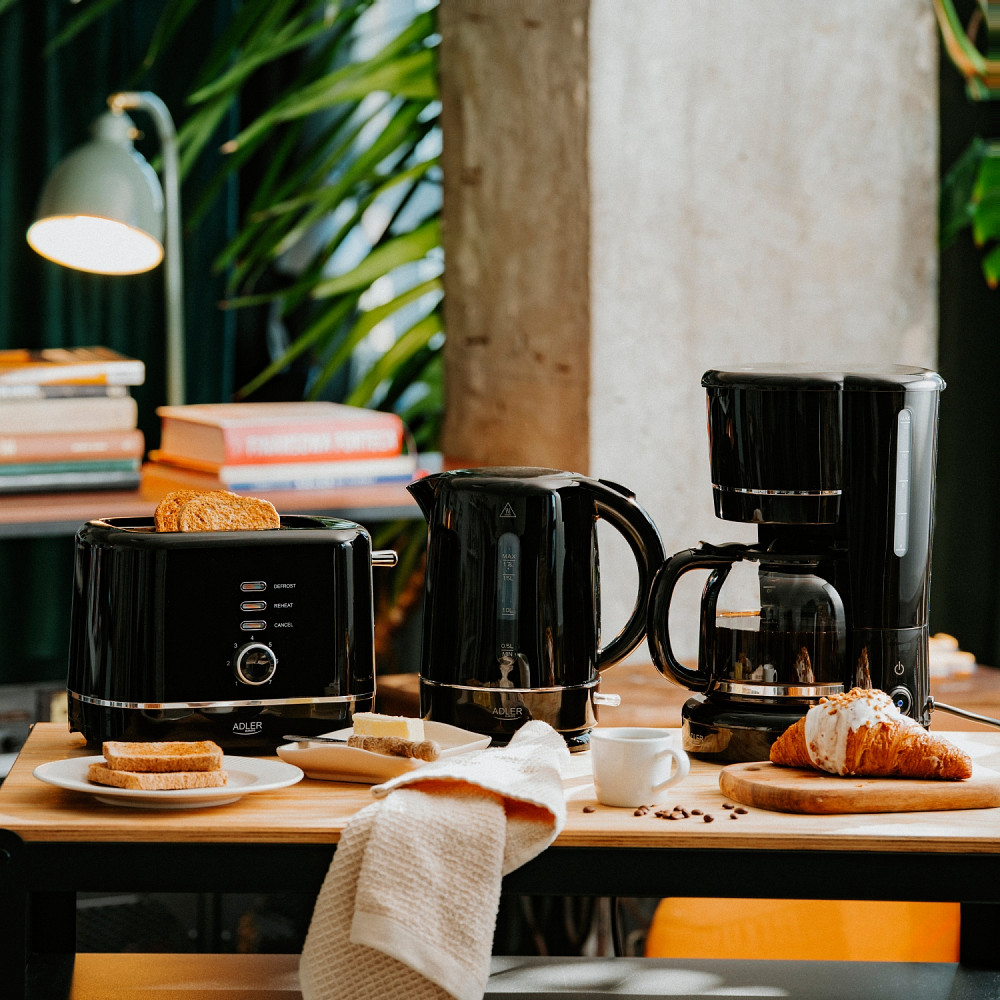 Тостер Adler AD 3224 black 850Вт/ 2 відділення/7 режимів підсмажування/розморожування/підігрів булок Вінниця - фото 2