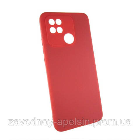 Xiaomi Redmi 10c Чохол силіконовий Захист камери (червоний) Одеса - фото 1