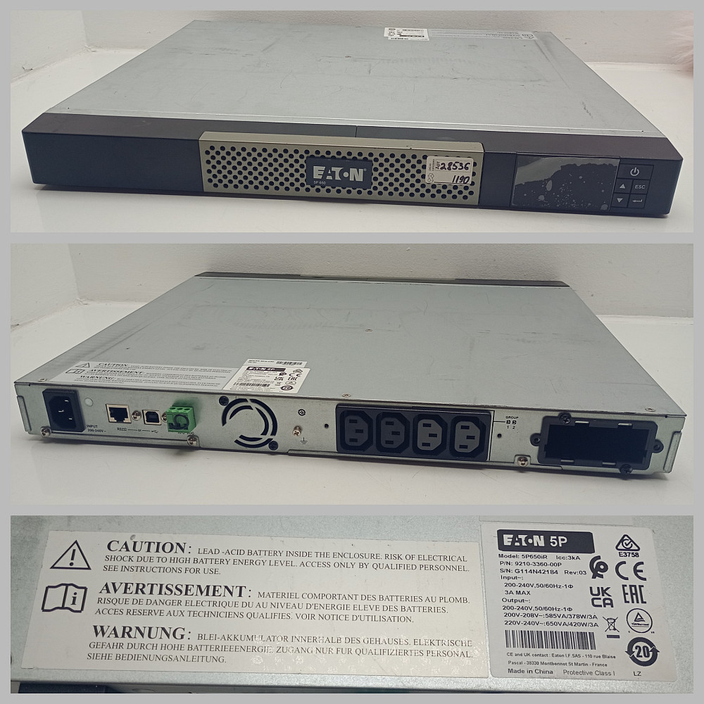 Блок безперебійного живлення Eaton 5P 650i Rack 1U (5P650iR) (товар вживаний) Луцьк - фото 2