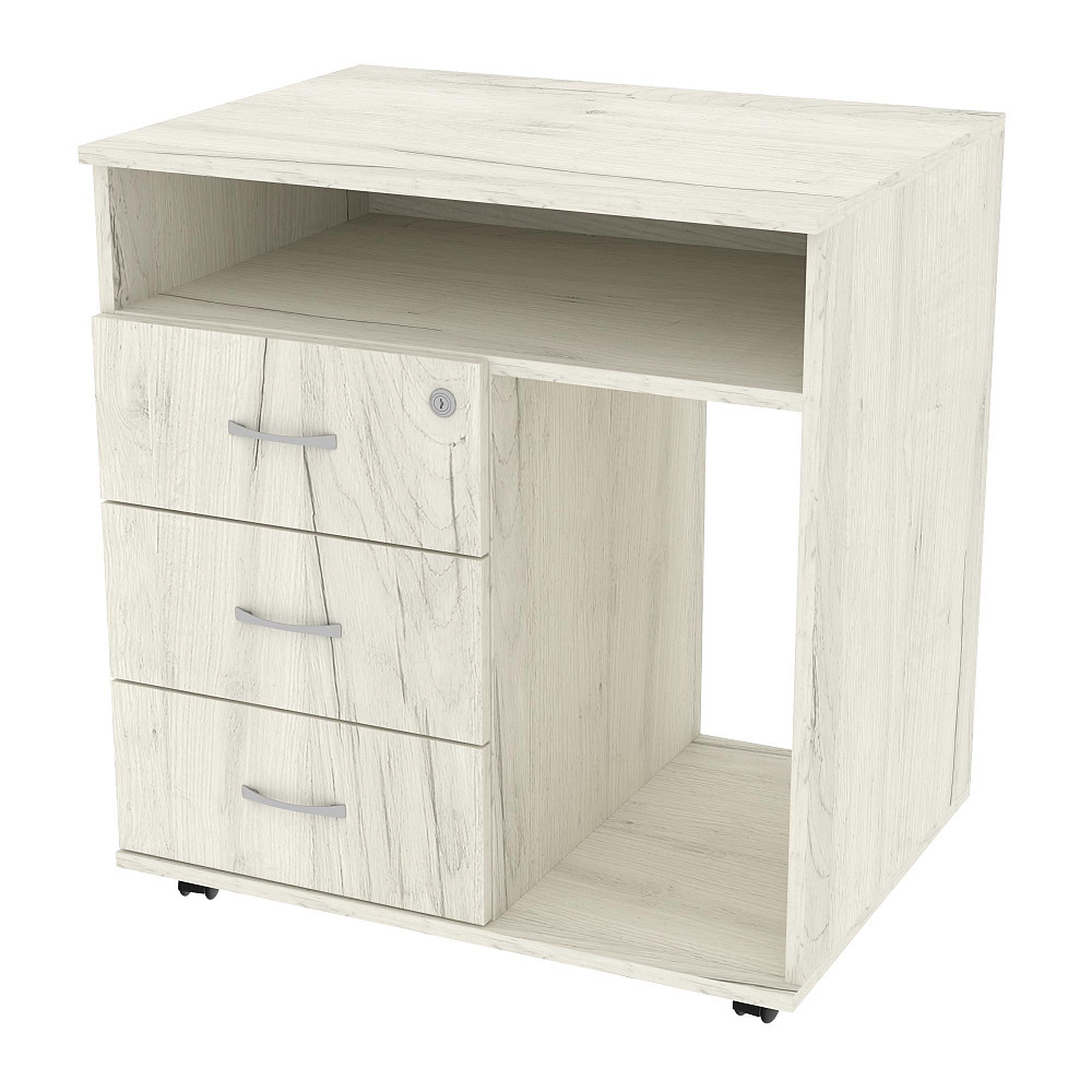 Тумба офисная ТМО-4, Дуб Крафт Білий, 700/520/760 Львов - изображение 1