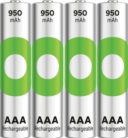 Акумулятор GP Recyko 950mAh Eco, Ni-MH AAA, 1.2V, 2.4A, LSD70-5, коробка 4 шт. Дніпро
