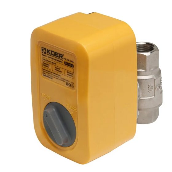Кран 1/2" з електроприводом Koer KR.S1502-3 12В SUS (KR5568) ( 11872 ) Харків