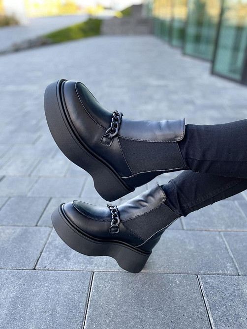 Черевики жіночі ARLEN чорні натуральна шкіра зимові 36р.-23см. 37р.-24см. 38р.-24.5см. (4833) Коломия - фото 3