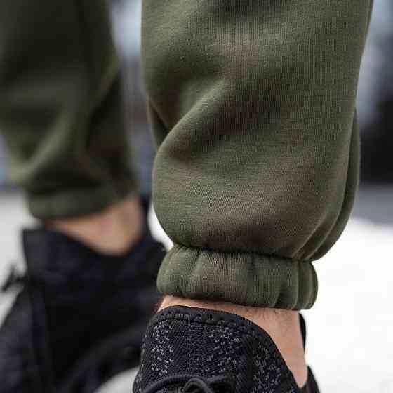 Чоловічі штани джогери з кишенями хакі Pobedov 007 ЗИМА Київ