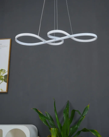 Світлодіодна люстра Світлова Симфонія PJ805W 75х33см (Біла) Київ