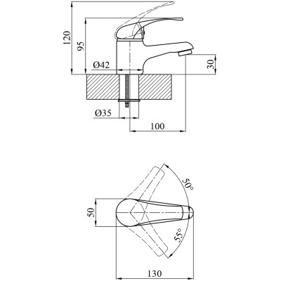 Змішувач Agua Leon-C011 (CV014929) Вінниця - фото 4